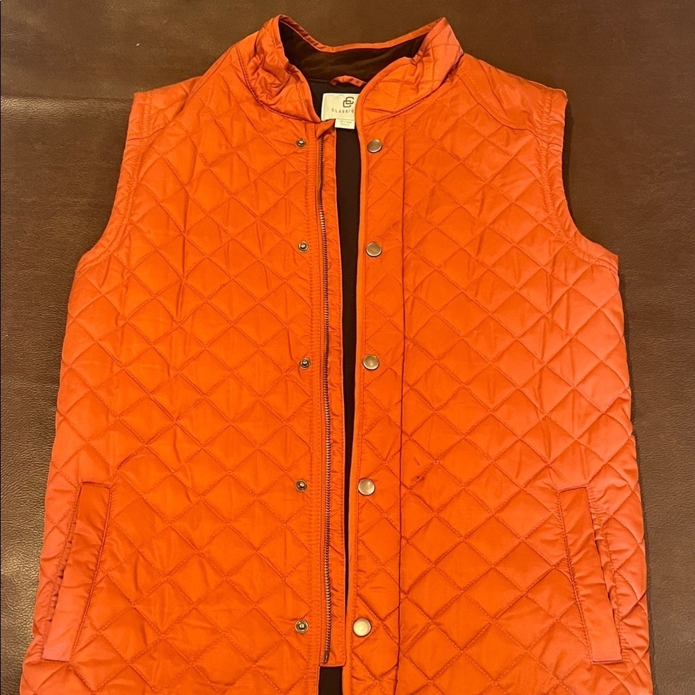 Class Club Orange Quilted Vest for boys - Picture 2 of 9